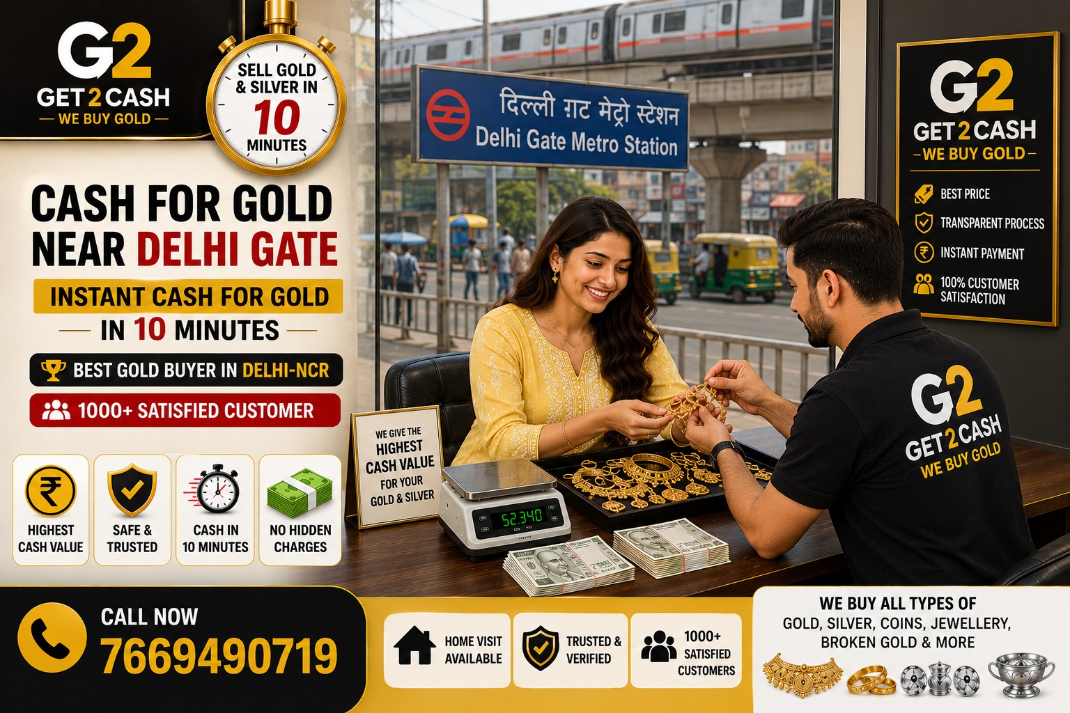 Cash for Gold Near Delhi Gate