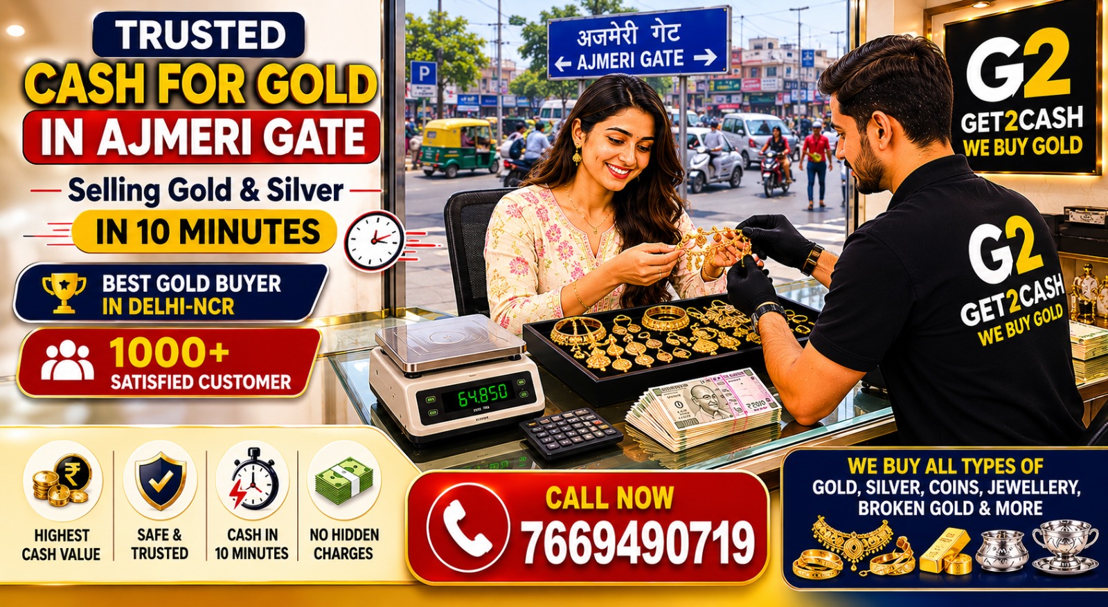 Cash for Gold in Ajmeri Gate Delhi