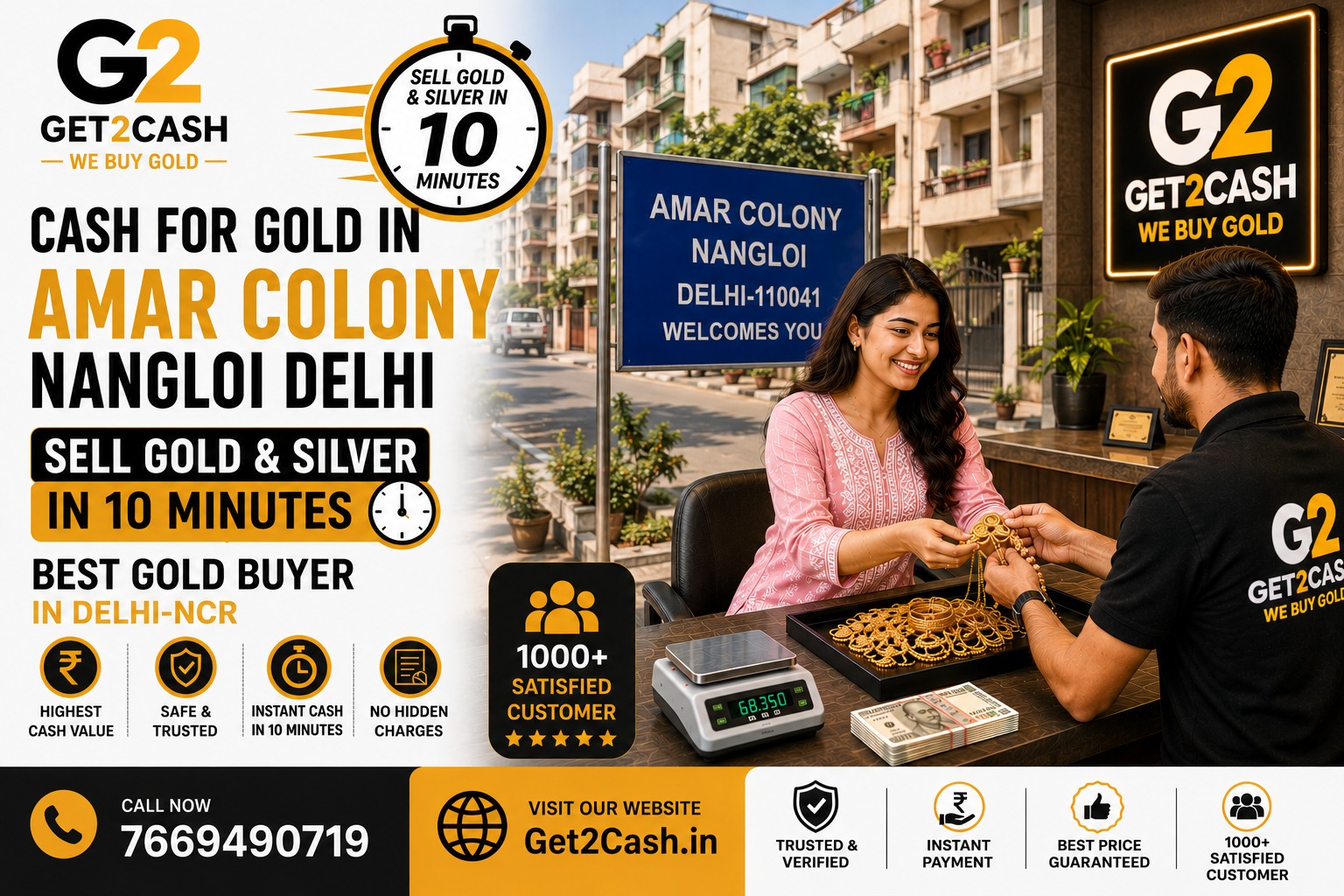Cash for Gold in Amar Colony Nangloi