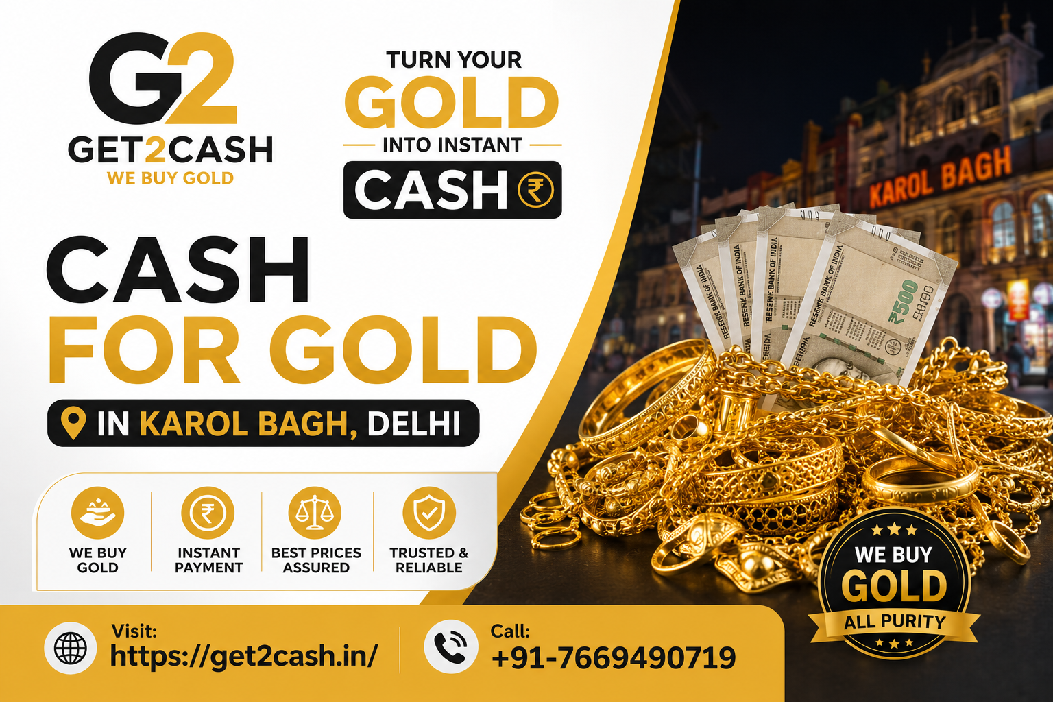 Cash for Gold in Karol Bagh Delhi