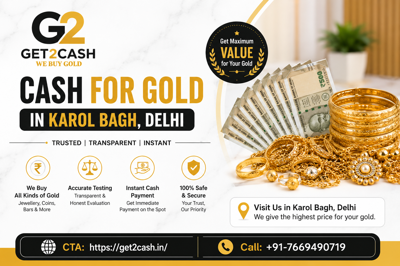 Cash for Gold in Karol Bagh Delhi