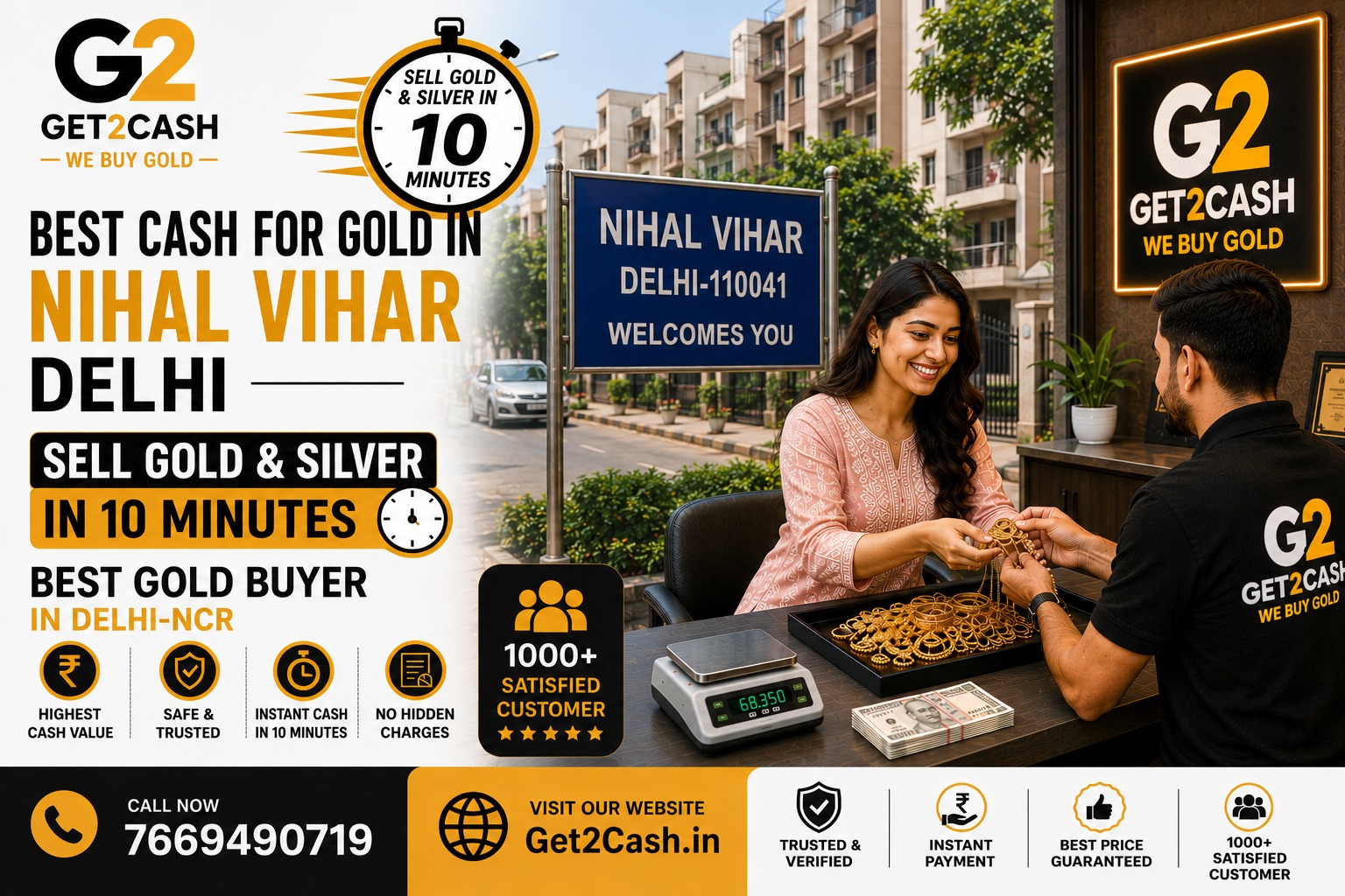 Cash for Gold in Nihal Vihar Delhi