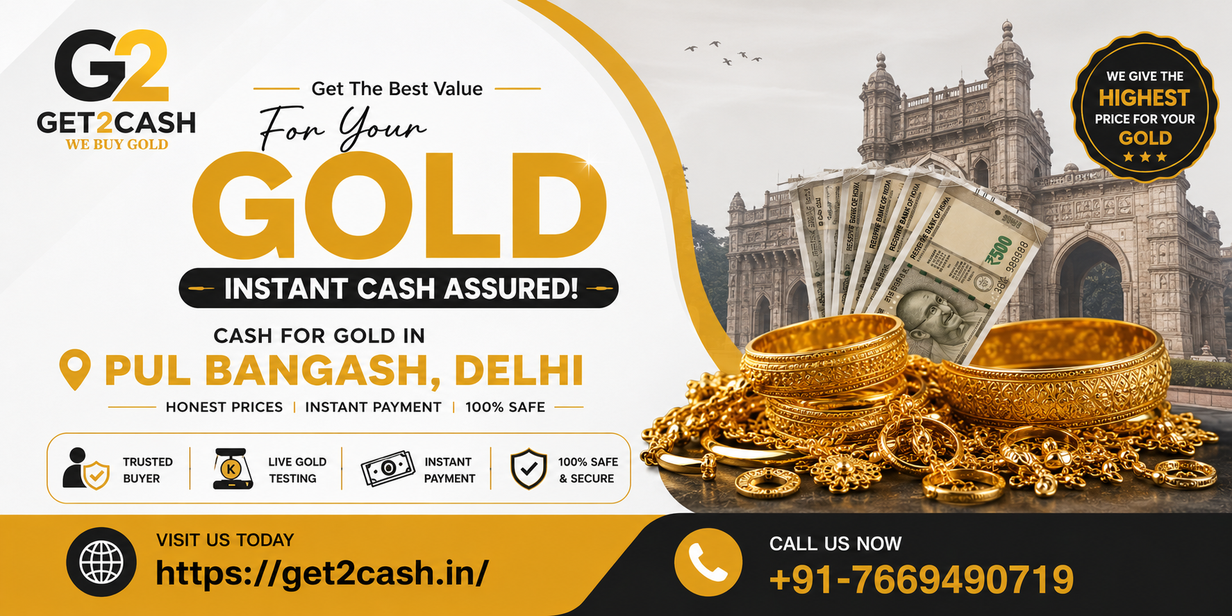 Cash for Gold in Pul Bangash Delhi