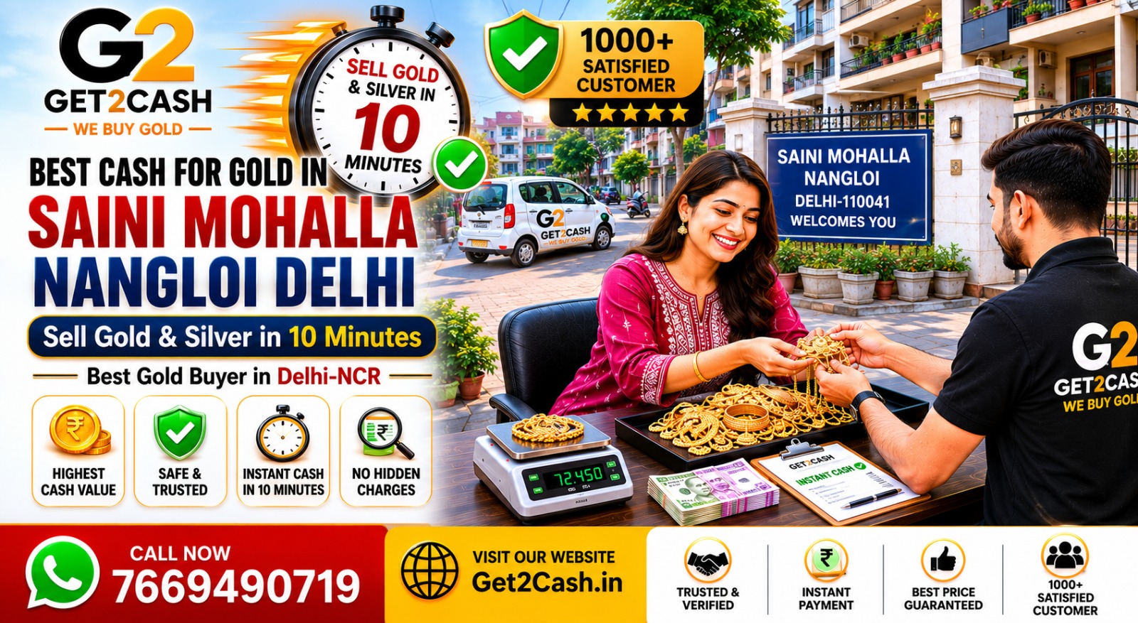 Cash for Gold in Saini Mohalla Nangloi