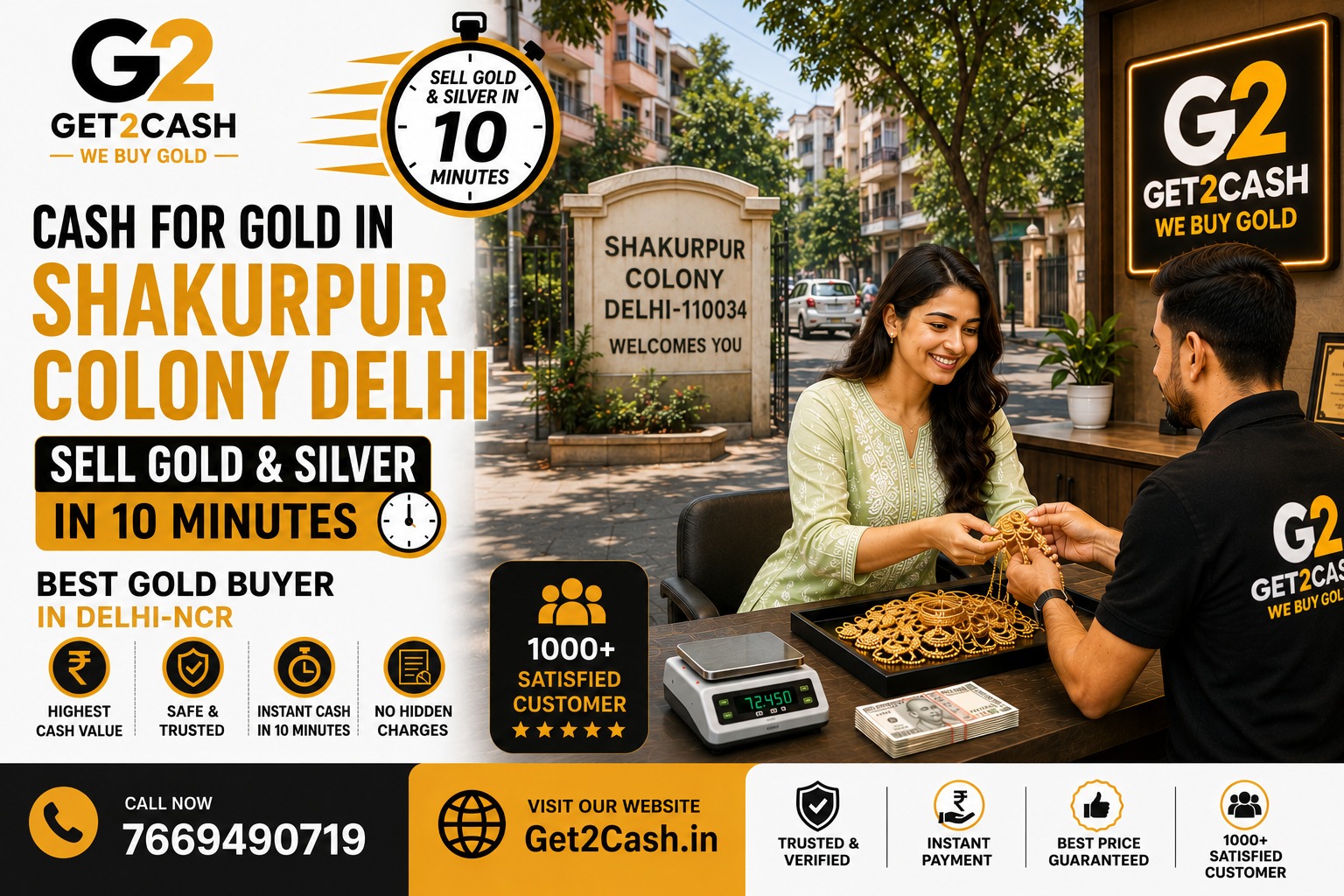 Cash for Gold in Shakurpur Colony