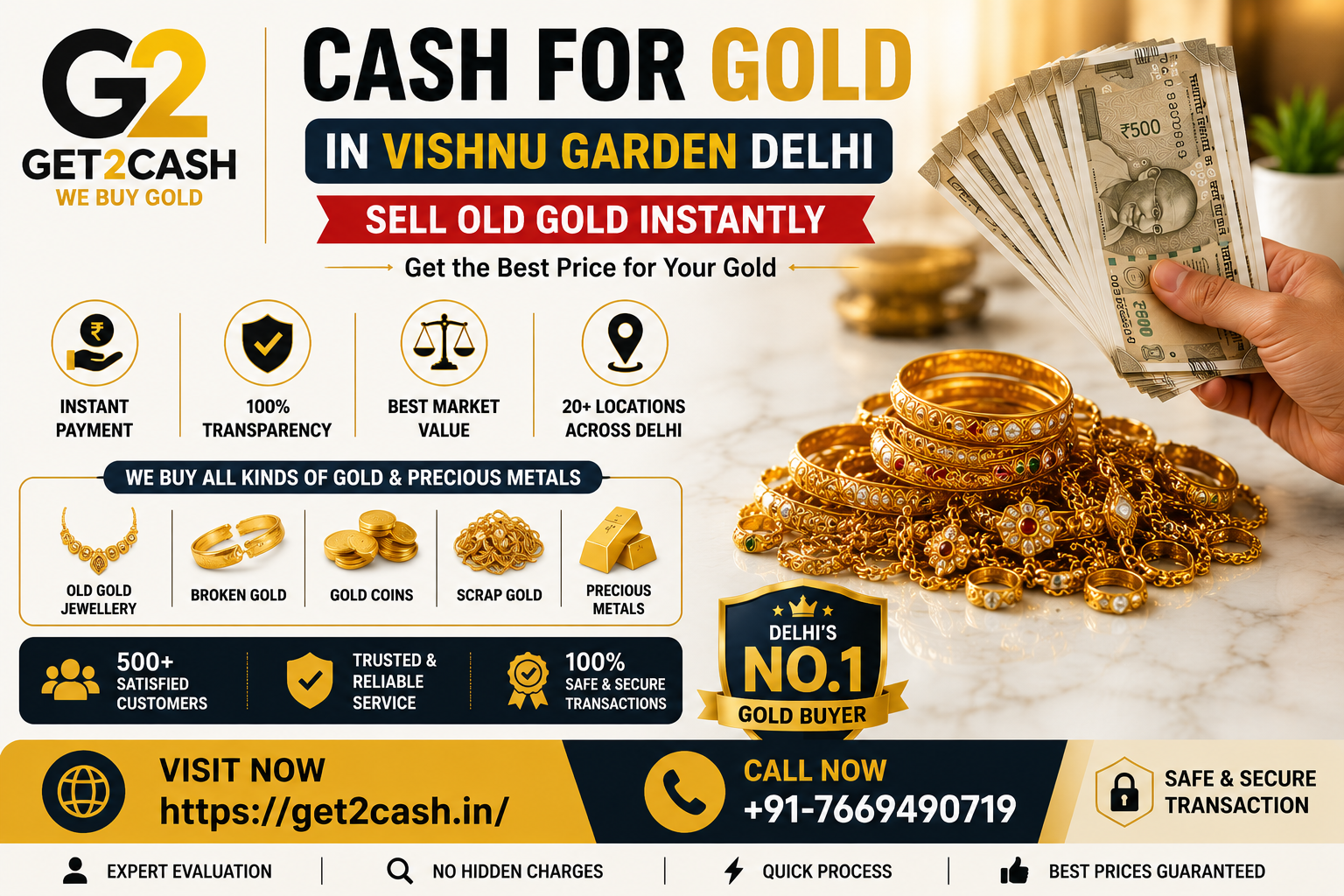 Cash for Gold in Vishnu Garden Delhi
