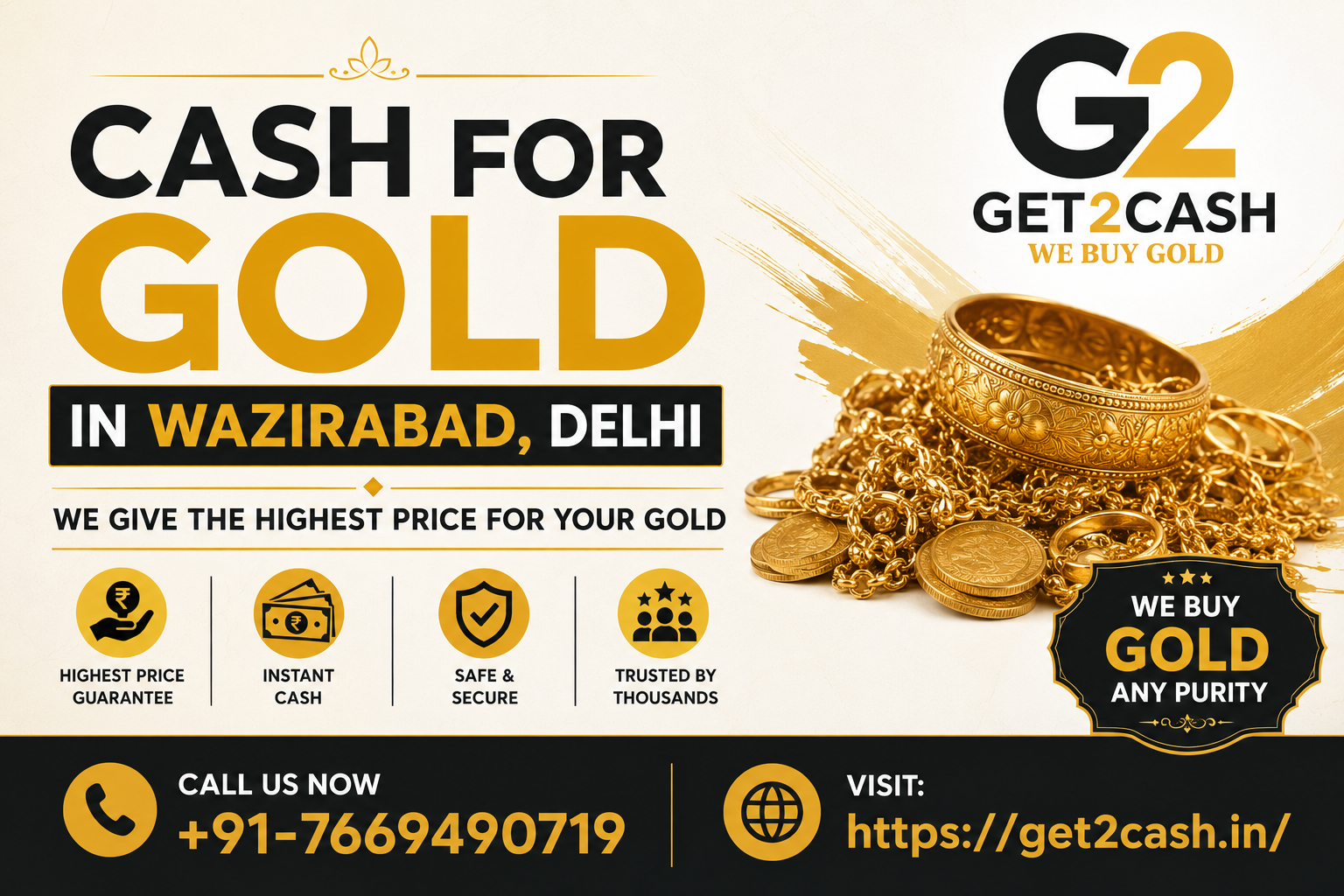 Cash for Gold in Wazirabad Delhi