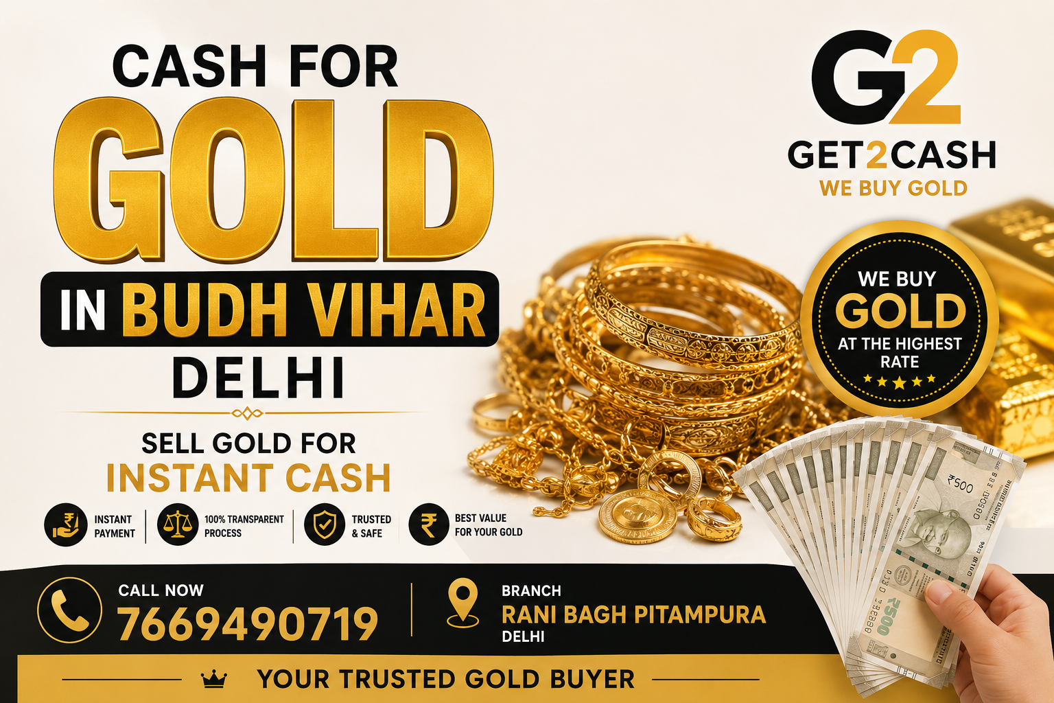 Cash for gold in Budh Vihar