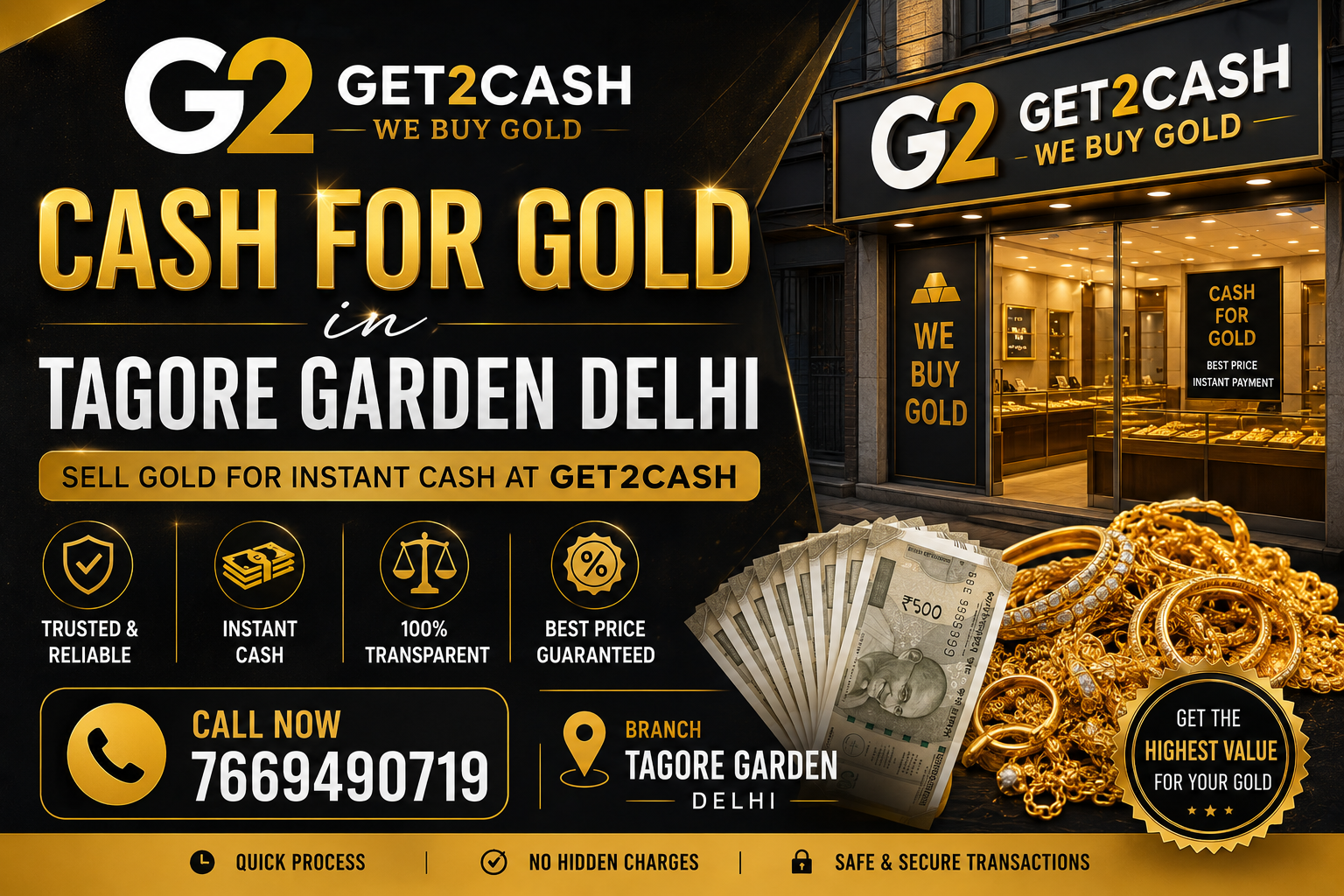 Cash for gold in Tagore Garden