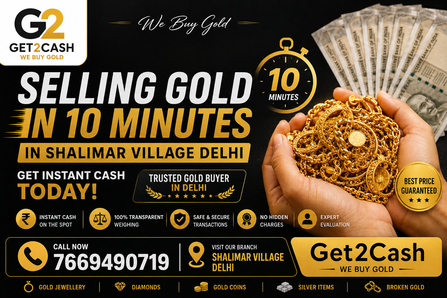 Selling Gold in Shalimar Bagh