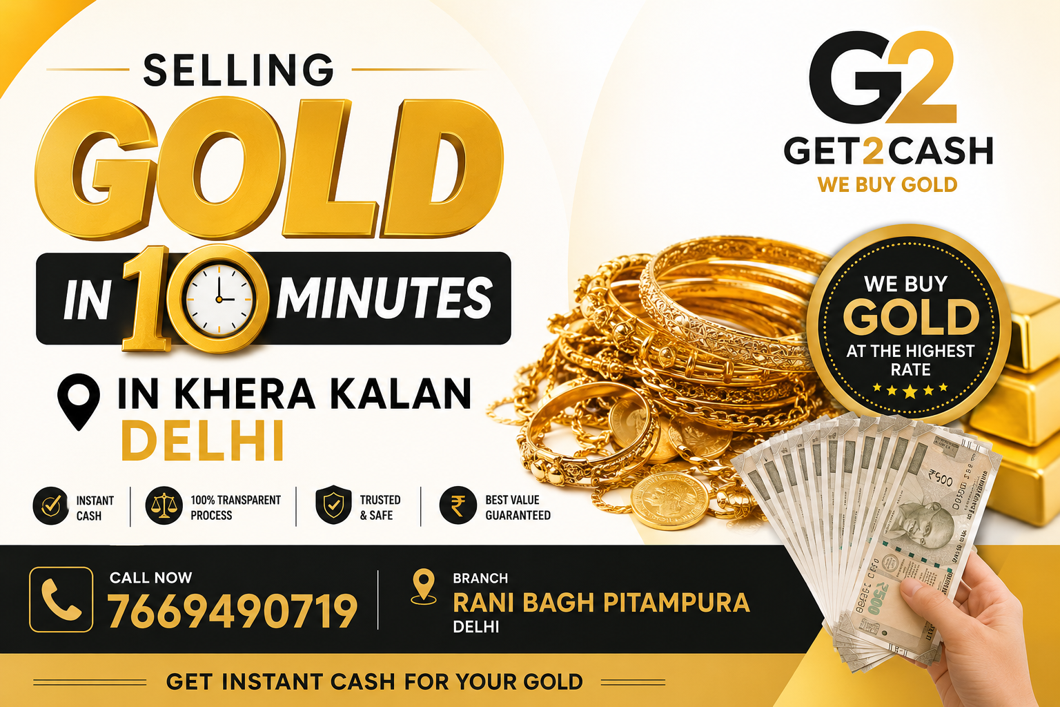 Selling Gold in 10 minutes in Khera kalan