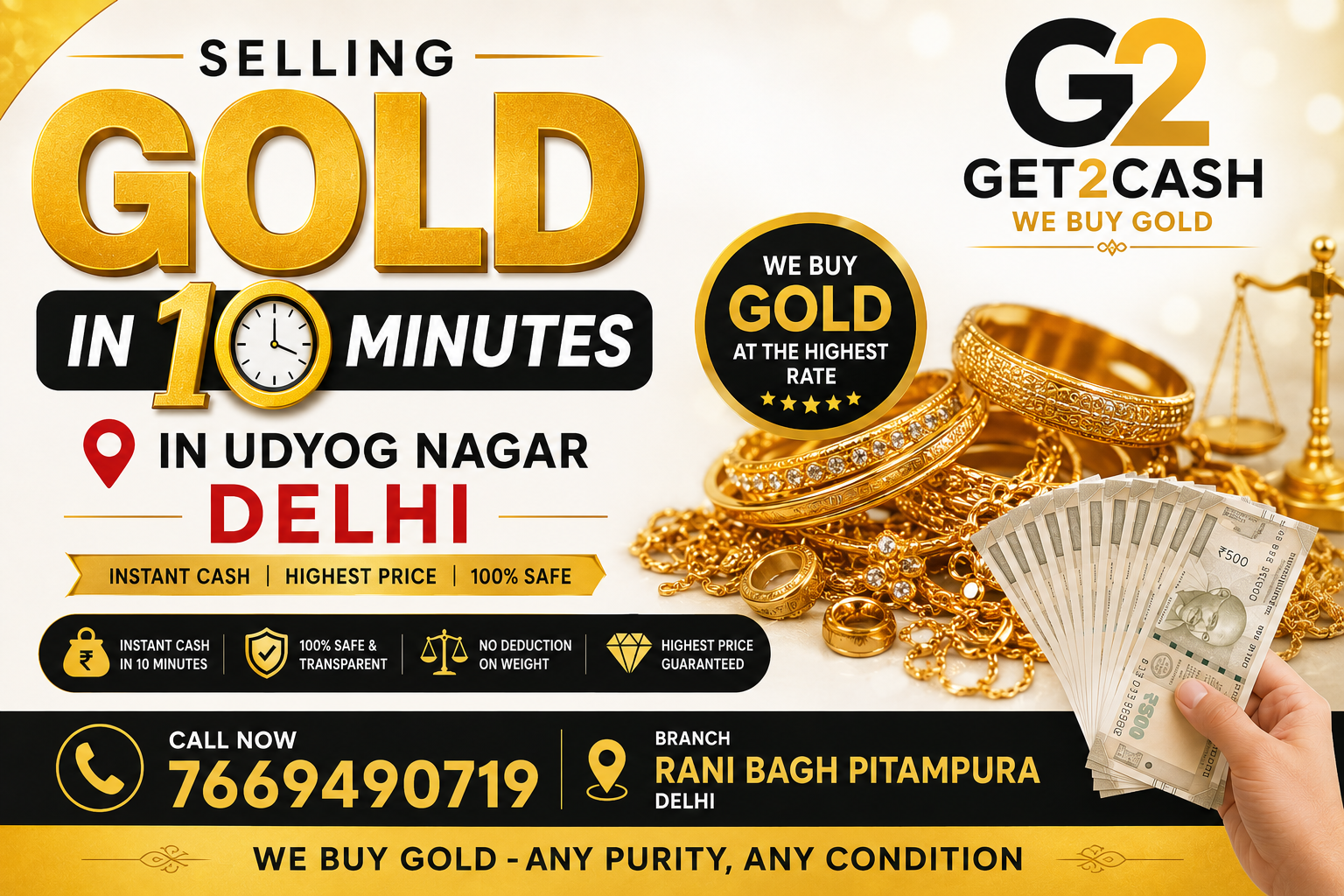 Selling Gold in Udyog Nagar