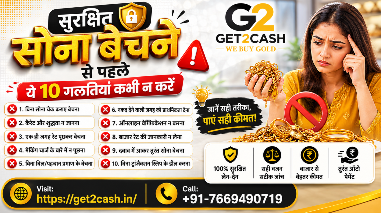 सुरक्षित सोना बेचने से पहले ये 10 गलतियाँ कभी न करें