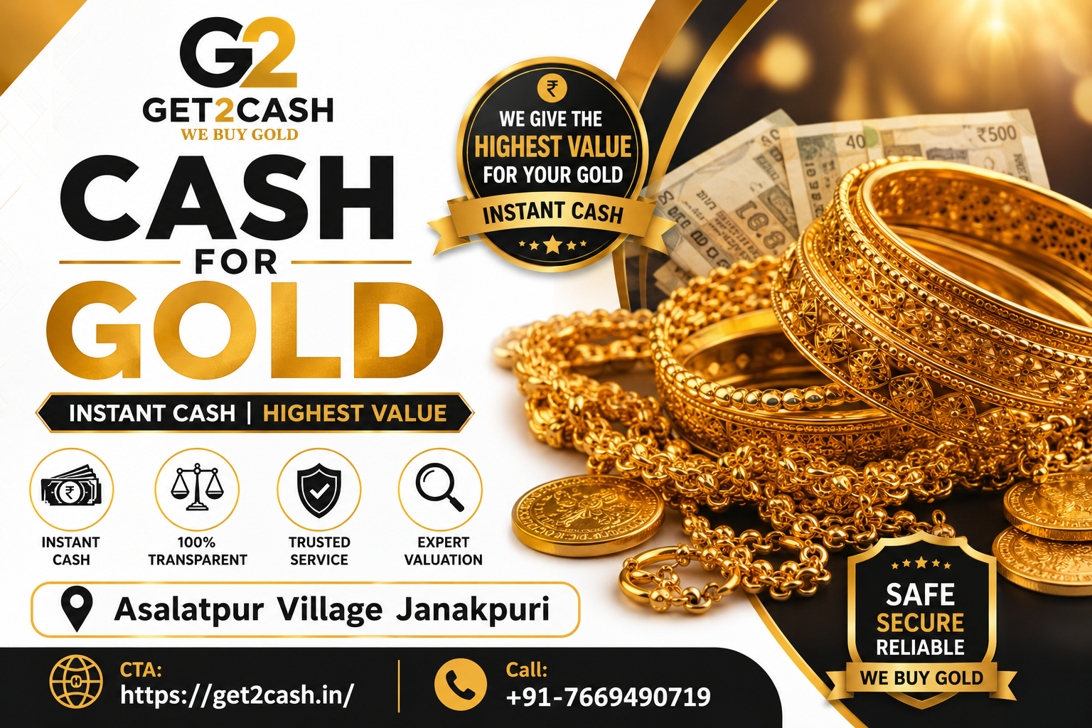 Cash for Gold in Asalatpur Village Janakpuri delhi