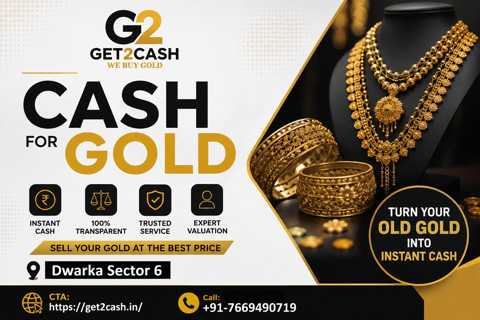 Cash for Gold in Dwarka Sector 6 Delhi