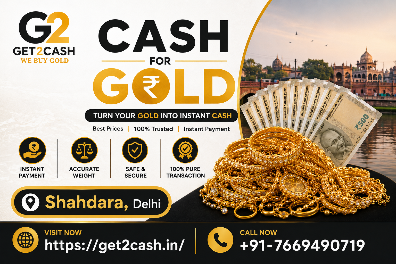 Cash for Gold in Shahdara Delhi