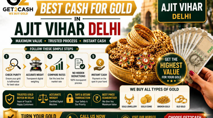How to Get the Best Cash for Gold in Ajit Vihar Delhi