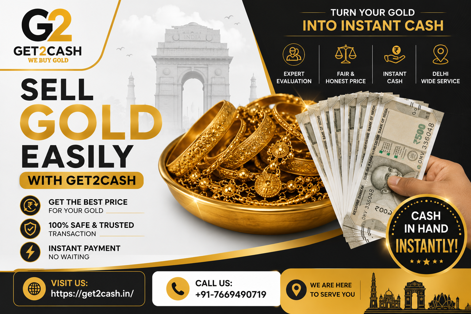 Sell Gold Easily with Get2Cash