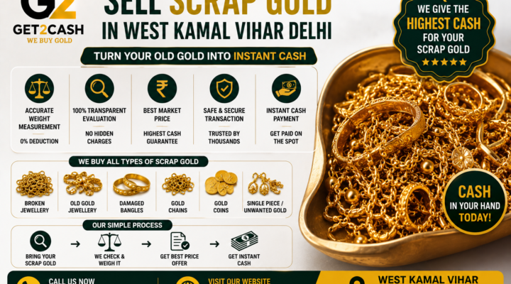 Sell Scrap Gold in West Kamal Vihar Delhi