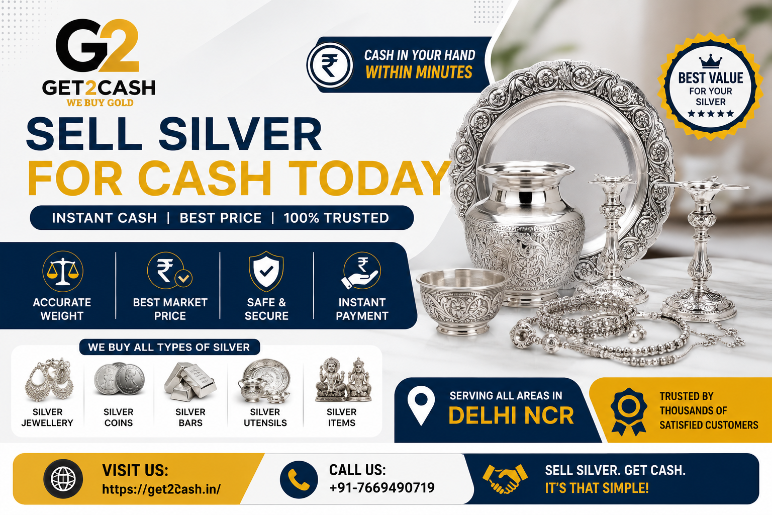 Sell Silver for Cash Today
