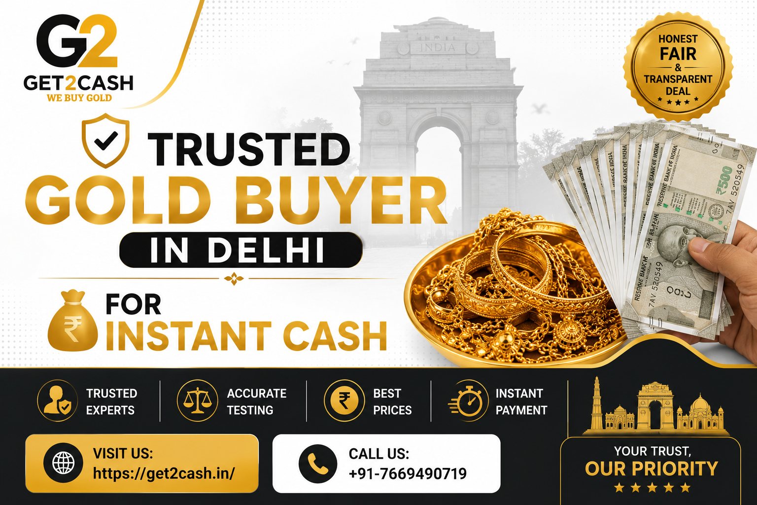 Trusted Gold Buyer in Delhi for Instant Cash