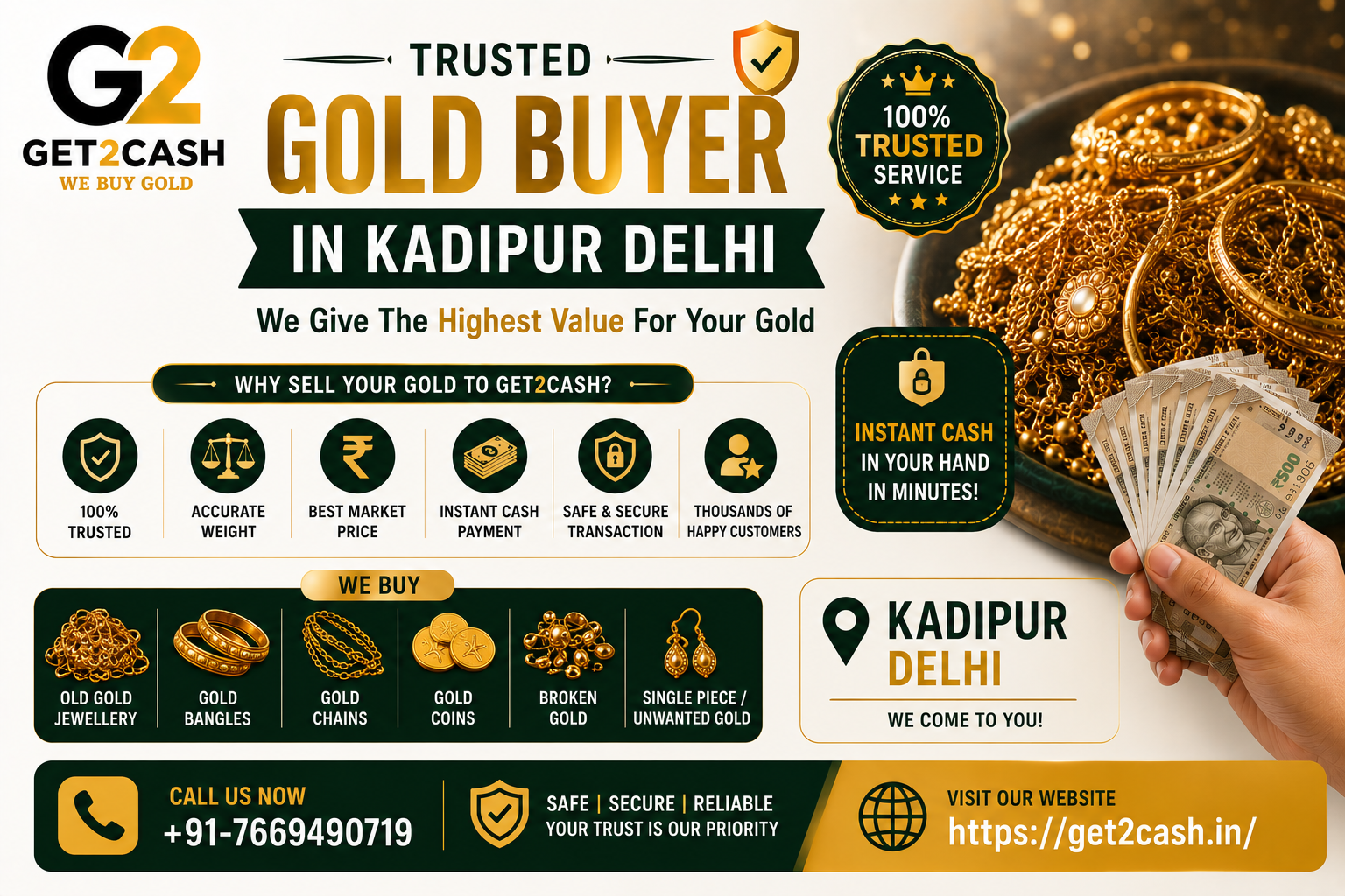 Trusted Gold buyer in Kadipur Delhi