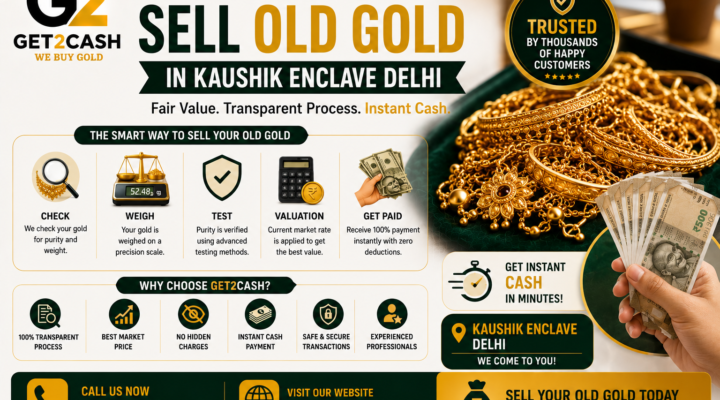 Trusted Guide to Sell Old Gold in Kaushik Enclave delhi