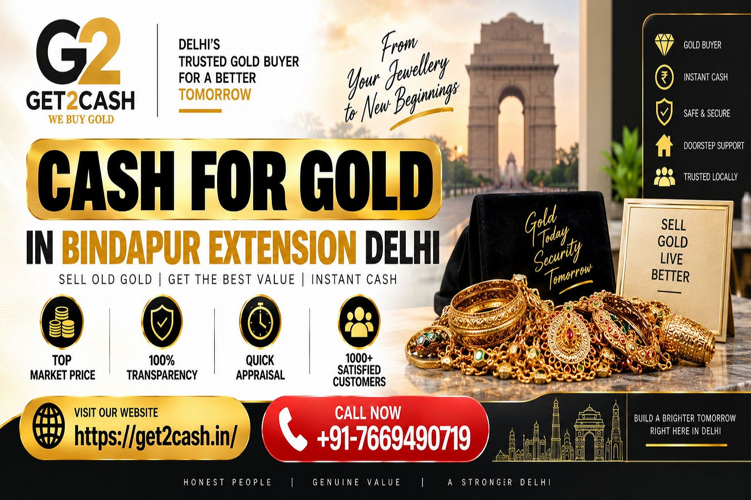 cash for gold in Bindapur Extension Delhi