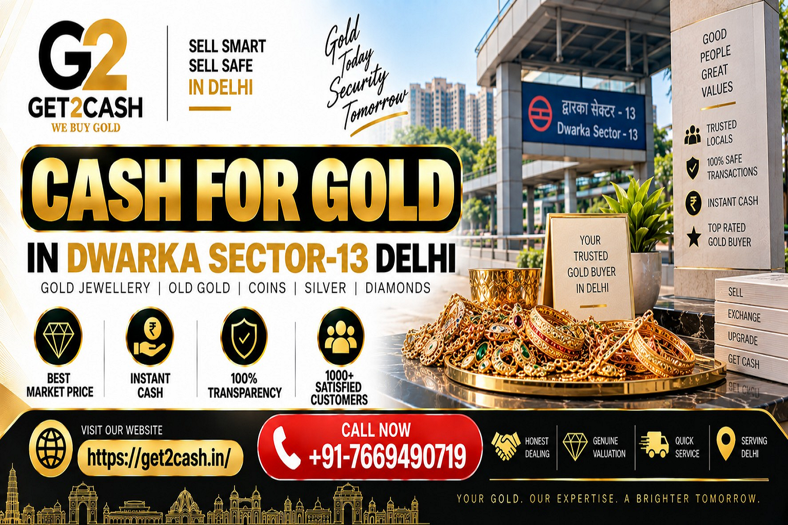 cash for gold in Dwarka Sector-13 Delhi