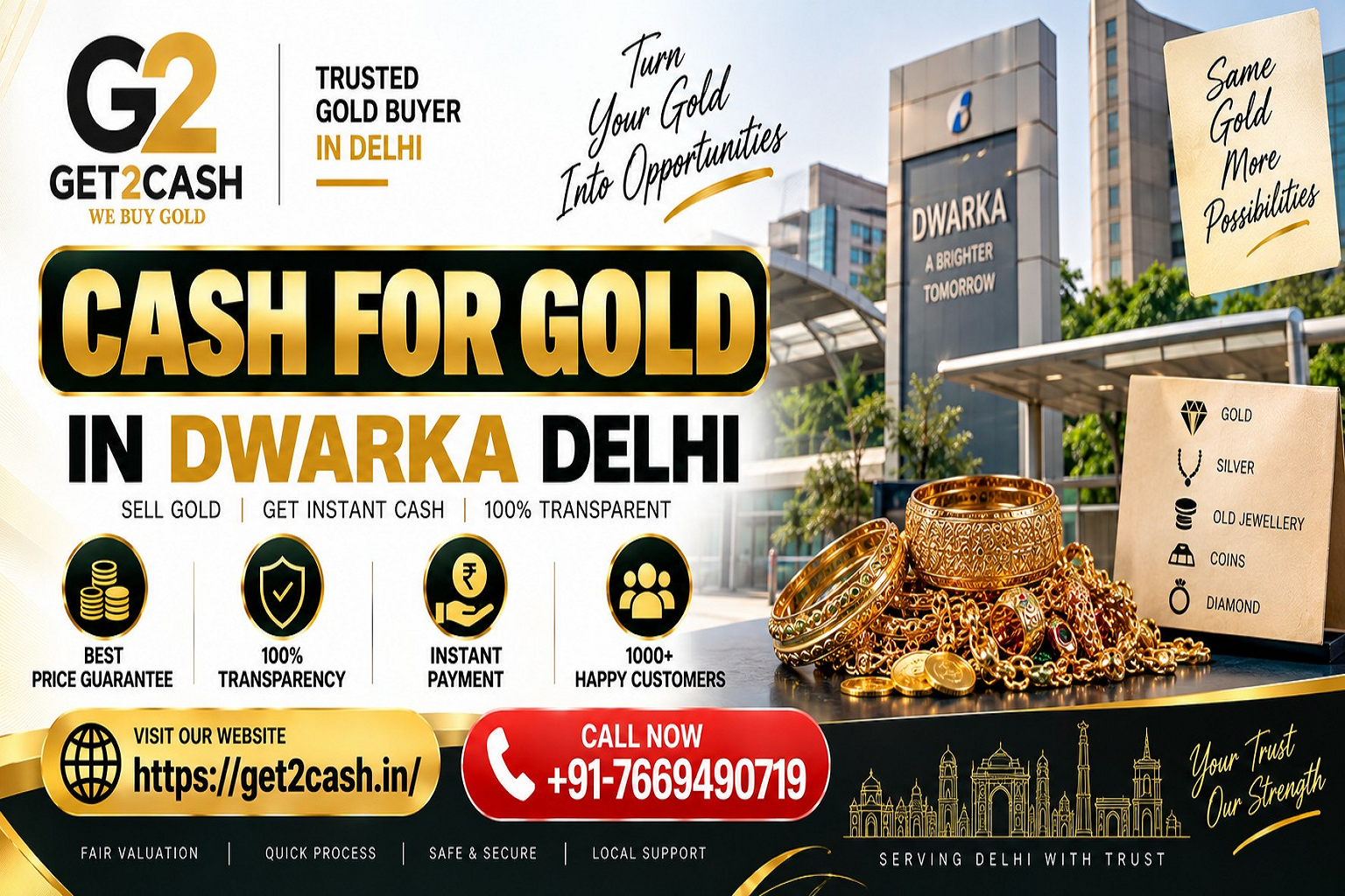 cash for gold in Dwarka