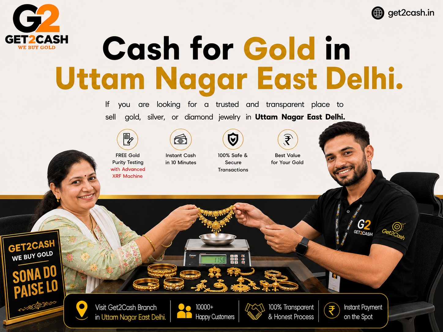 cash for gold in uttam nagar east