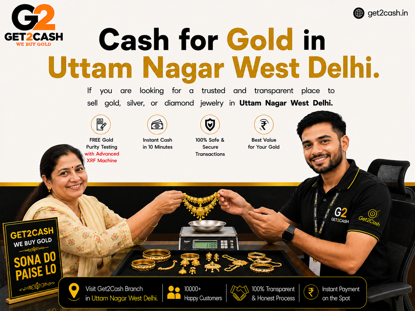 cash for gold in uttam nagar west